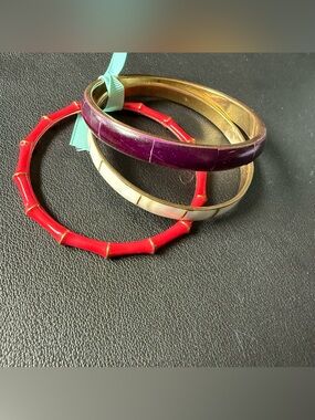 3 Fun Bangle Bracelets Colorful